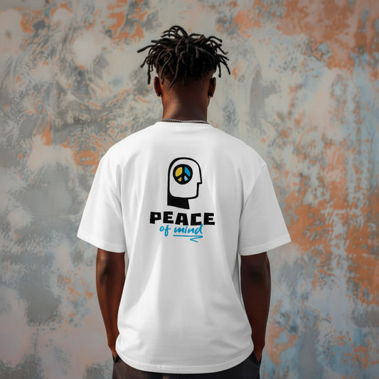 Oversized printed t-shirt "Peace of Mind"