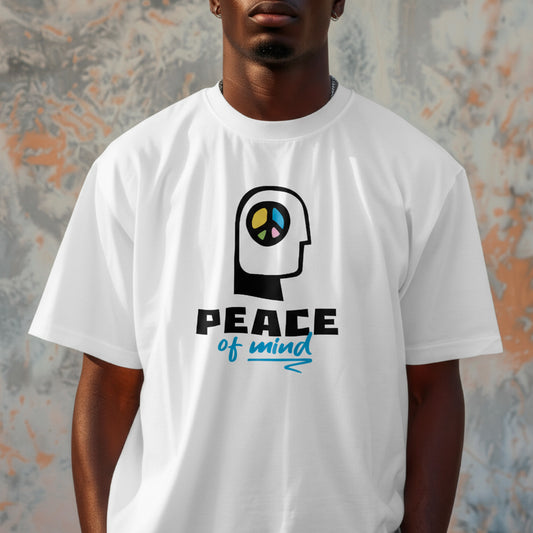 Oversized printed t-shirt "Peace of Mind"