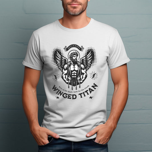 Tshirt Spirit of Greece Winged Titan Born for the Block, Build for the Clouds