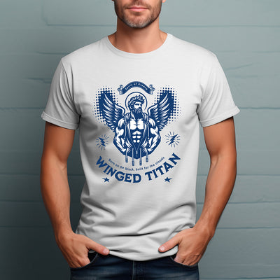 Tshirt Spirit of Greece Winged Titan Born for the Block, Build for the Clouds