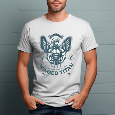 Tshirt Spirit of Greece Winged Titan Born for the Block, Build for the Clouds