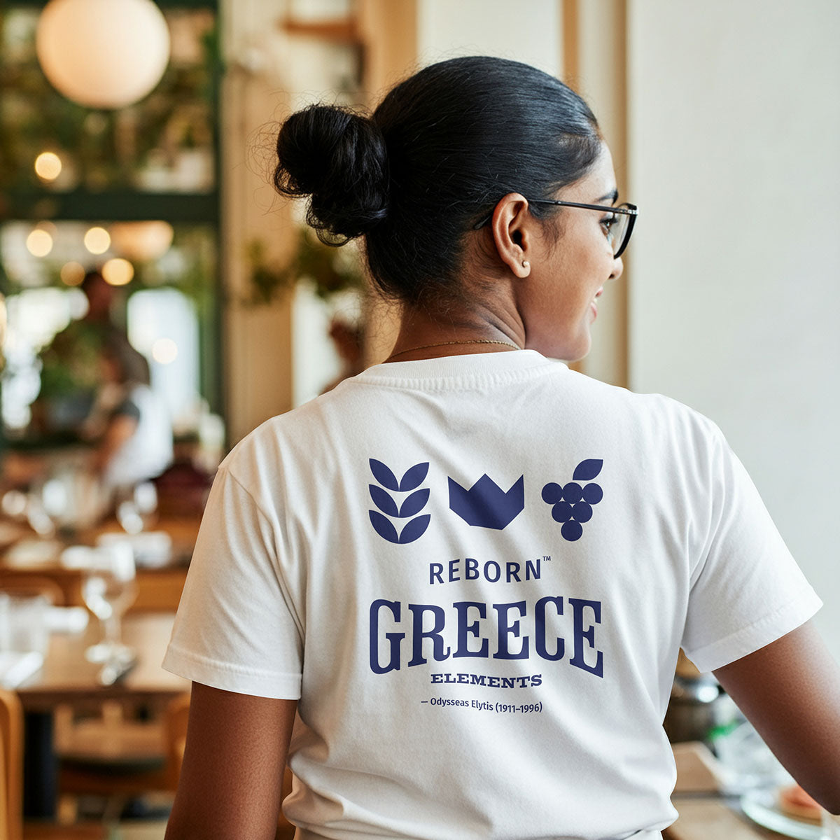 T-shirt "Greece Reborn Elements" – Inspired by Odysseas Elytis