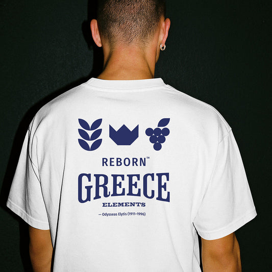 T-shirt "Greece Reborn Elements" – Inspired by Odysseas Elytis