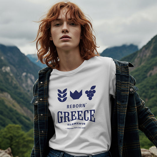 T-shirt "Greece Reborn Elements" – Inspired by Odysseas Elytis