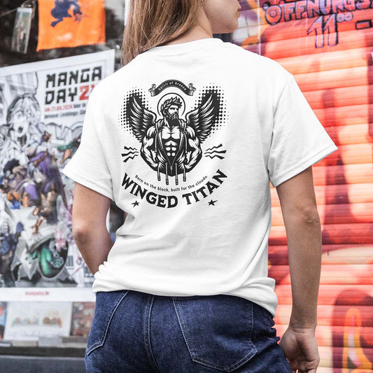 Tshirt Spirit of Greece Winged Titan Born for the Block, Build for the Clouds