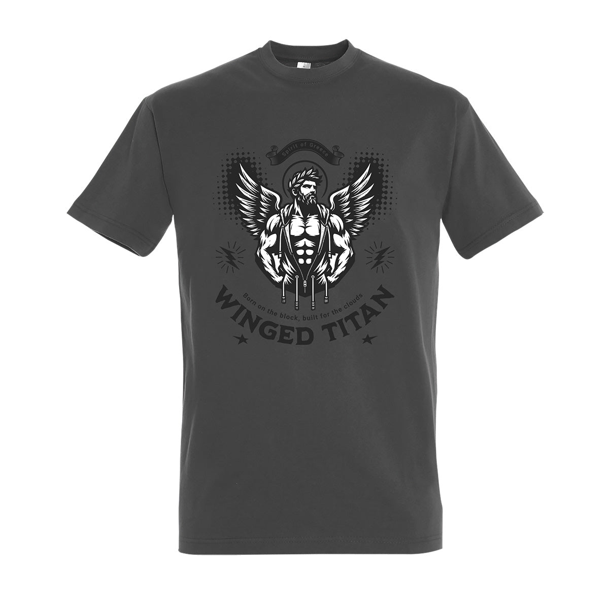 Tshirt Spirit of Greece Winged Titan Born for the Block, Build for the Clouds